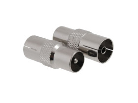 Redukcja TV wtyk antenowy męski - gniazdo antenowe żeńskie metal