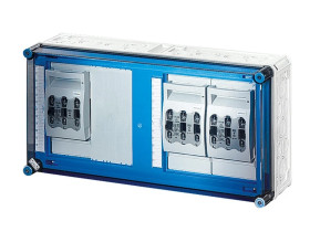 Skrzynka Mi z rozł. bezp. mocy, IP 65, wlk. 4, szyny zb. 250 A, 3xNH 00, 125 A, 3-bieg. +PE+N Mi 6436 2000662