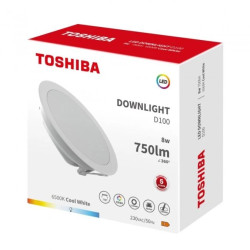TOSHIBA LED DOWN LIGHT D100 8W 6500K