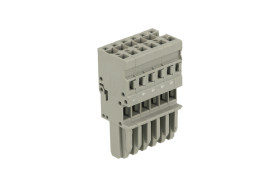 Złączka; rozłączna; 769-106; 6 torów; R=5,00mm; 45,2mm; 32A; 500V; na przewód; proste; do wszystkich rodzajów przewodów; sprężyn