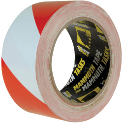 Everbuild 2HAZRD PVC Hazard Tape Red / White 50mm x 33m