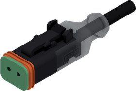 Connection cable, socket, 2 pole, straight to openend, 5m