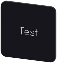 Tabliczka opisowa Siemens 3SU1900-0AF16-0DV0 (S x W) 22 mm x 22 mm Test 10 szt.