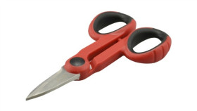 Nożyczki Ergonomiczne Czerwono-Czarne Do Kabli I Izolacji Światłowodowych...