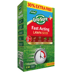 Gro-Sure 20500299 Fast Acting Lawn Seed 10m&#xB2; &#x2B; 30% Free