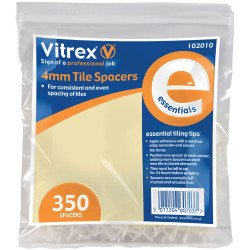 Vitrex 102010 Essential Tile Spacers 4mm (Pack 350)