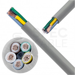 Kabel sterowniczy BiT LIYY 5x0,75mm2 szary 300/300V olejoodporny linka Bitner