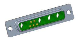 Złącze D-Sub 9-pinowe Żeński Proste Montaż na kablu Złoto na niklu