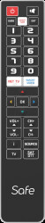 SUPTPB032 Safe Simplified Black: remote control