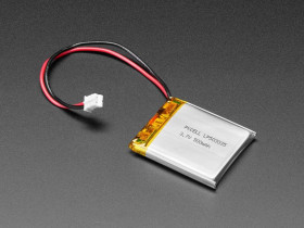 Adafruit Lithium Ion Polymer Battery - 3.7v 500mAh