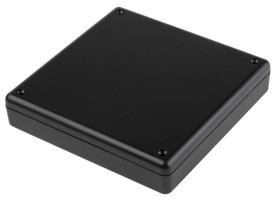 Obudowa ABS szerokość zew. 125 mm długość zew. 125 mm wys. zew. 25 mm RS PRO Czarny