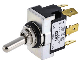 Przełącznik Wł.-wył.-wł. DPDT TE Connectivity Montaż panelowy długość przełącznika 17.5mm