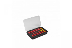 Zestaw nasadek izolowanych z kluczem typu T 1000 V, 11 szt.