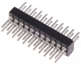 Złącze szpilkowe 22-pinowe 852 raster: 1.27 mm Prosty 2-rzędowe Preci-Dip Otwór przelotowy 150 V Bez osłony