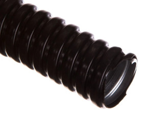 Rura ochronna stalowa pokryta PCV WOT 16 czarna E03DK-10030202501 /10m/