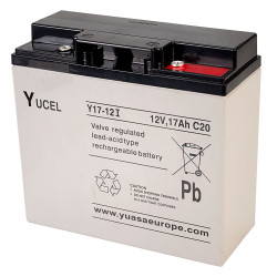 Yuasa Yuvolt Yucel Y17-12I Valve Regulated Lead Acid SLA Battery 12V 17.0Ah