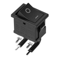 Przełącznik kołyskowy kątowy 0-1 6A250V prostokątny