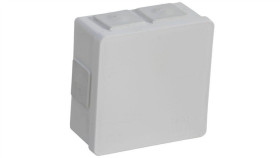 Puszka Natynkowa Pusta 6 Wlotów Viplast Vp-02 Klik Biała Ip55 86X86x40mm 002-01