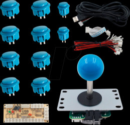 OD1817-BL DIY arcade set, blue