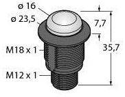 Lampa okrągła Turck S18LGXBPQ światło ciągłe