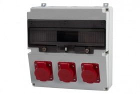 Rozdzielnica LAGO 17M - gniazda 3x32A 5p /17 modułów/