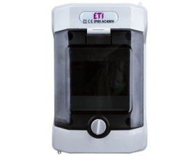 Rozdzielnica modułowa PV 1x4 natynkowa /transparentna/ UV 1500V DC IP65 ECH-4G DIDO 001101060