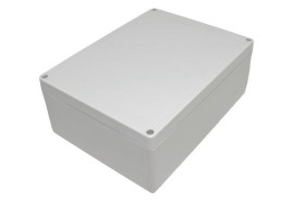 Obudowa ogólnego użytku Poliwęglan szerokość zew. 165 mm długość zew. 220 mm wys. zew. 85 mm Hammond IP65 Jasnoszary
