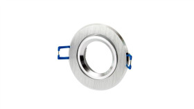 Led Line Oprawka Sufitowa Oczko Okrągła Ruchoma Srebro Szcz. 5 Lat Gwar.