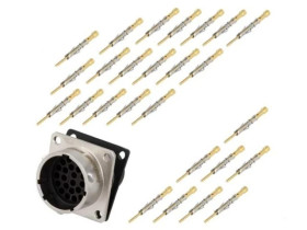 Złącze okrągłe gniazdo kołnierz (4 otwory),na panel 26-PIN RT0W01626PNH-K