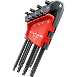 Facom 89S.JP8A Long Metric Head Torx&#xAE; Hex Key Set of 8