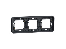 MUREVA STYL Podstawa podtynkowa 3 potrójna pozioma IP55 antracyt MUR34109 SCHNEIDER ELECTRIC