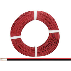 Donau 218-5-25 Elektronik Strand Twin Wire 25m Red/Black 2x0.14mm&#xB2;
