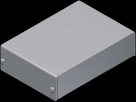 Die-cast aluminum enclosure, (L x W x H) 103 x 72 x 28 mm, gray, IP40, 3/A.1