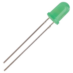 TruOpto OSG8NU5B64A-5V 5mm Green LED 5V 60&#xB0; 100MCD Diffused
