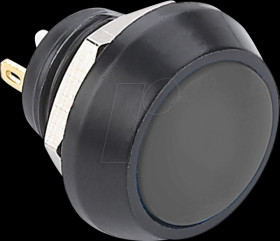 GQ12B-10JNA Pushbutton,Ø 17,5/12 mm, 2A-36 VDC, black