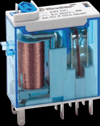46.52.9.024.0074 Industrial miniature-relay, 2 CO, 8 A, 24 V DC