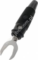 KB 2 SW Widełki kablowe., rozw.7,1mm, z otworem poprzecznym 4mm, czarne, Hirschmann,930584100, KB2SW