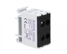 Złączka szynowa 2-torowa ZJUN-2x16/BK czarna R34RR-07010019103