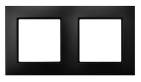 ARIA Ramka podwójna czarny metalik R-2U/33