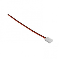 Konektor do taśm i pasków LED 8mm 2 pin z jednym zaciskiem - 12cm