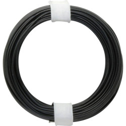 Donau 118-1 Strand Wire 1x0.14mm&#xB2; Black 10m Plastic Insulated
