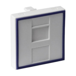 Adapter dwumodułowy prosty 45x45mm dla 1xRJ45 lub 1xRJ 12 DC/FA-644-2SP
