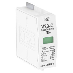 OBO Bettermann 5099609 V20-C Surge Arrester 20kA VDE-tested Plug-in