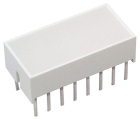 Wyświetlacz diodowy LED 1-segmentowy 80 mcd, Czerwony Broadcom 626 nm