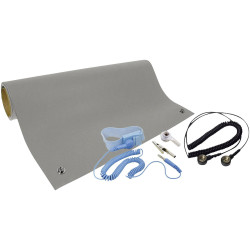 Quadrios 1903EC006 ESD bench mat set Grey Antistatic 1200mm x 600mm