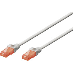 Digitus DK-1612-010 RJ45 Network cable CAT 6 U/UTP 1 m Grey twisted pairs