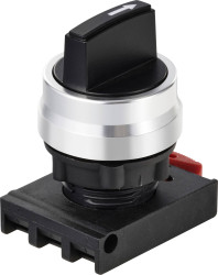 TRU COMPONENTS TC-12835260 ONPOW26BK-X/31 Przełącznik wyboru, przedni element blokada czarny 3 x +/- 45 ° 1 szt.