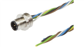 Akcesoria, Wtyczka Do Zabudowy, Kompletna, 30V, M12 5-Pin, Ip67, Mocowanie...