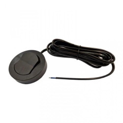 Włącznik meblowy czarny nawierzchniowy fi65 230V 2,5A z kablem 2m 2x0,75mm2