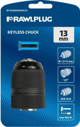 13MM UCHWYT WIERTARSKI GWINT 1/2 BEZKLUCZYKOWY RT-KLESSCHUCK/13 6 szt.